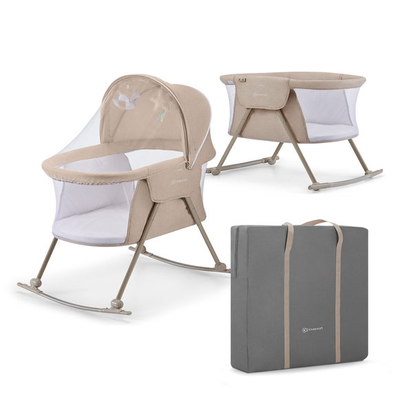 Kinderkraft detská postieľka 3v1 Lovi Beige