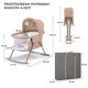 Kinderkraft detská postieľka 3v1 Lovi Beige