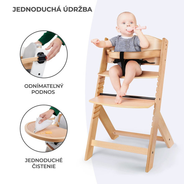 Kinderkraft jídelní židlička Enock Grey