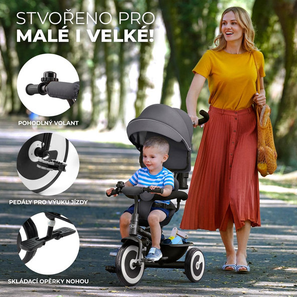 Kinderkraft trojkolka Aston Rose Pink