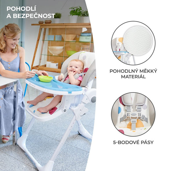Kinderkraft jídelní židlička Yummy Multi