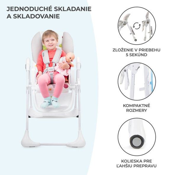 Kinderkraft jídelní židlička Yummy Multi