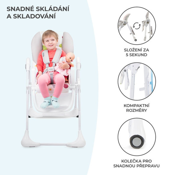 Kinderkraft jídelní židlička Yummy Multi