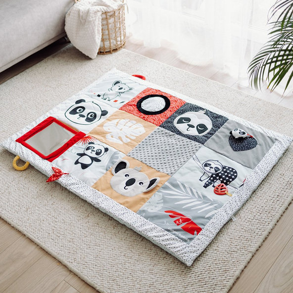 Canpol Babies edukační hrací podložka BabiesBoo 0 m+ 130 × 95 cm
