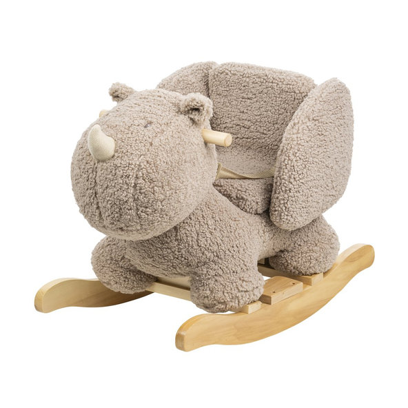 NATTOU Houpačka Teddy plyš nosorožec taupe 10 m+