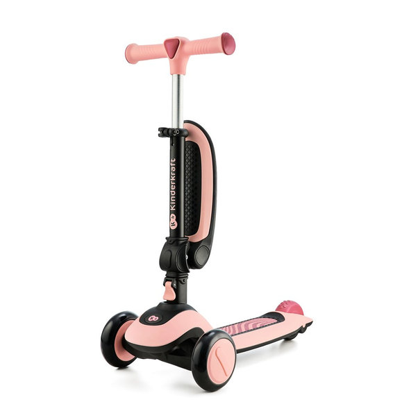 Kinderkraft 2v1 odrážadlo a kolobežka Halley Rose Pink