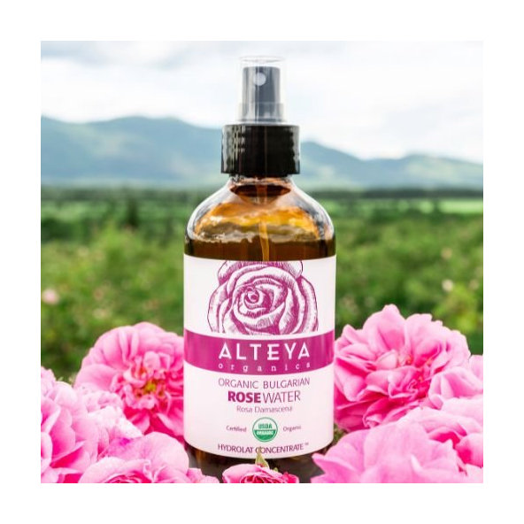Alteya BIO růžová voda ve skle 240 ml