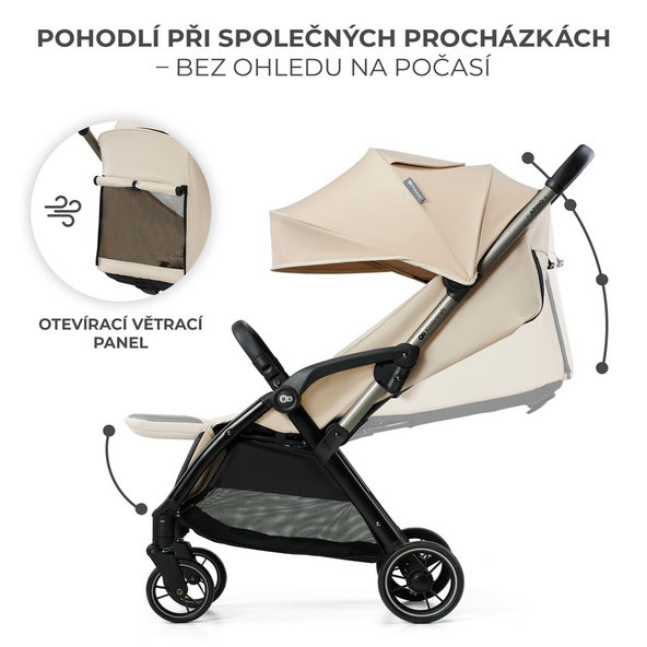 Kinderkraft športový kočík Apino Duno Beige