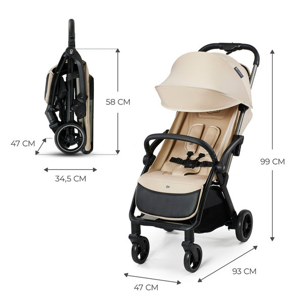 Kinderkraft športový kočík Apino Duno Beige
