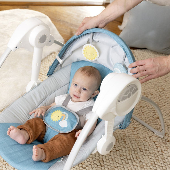 Ingenuity houpačka s melodií Sun Valley™ Teal 0 m+ do 9 kg