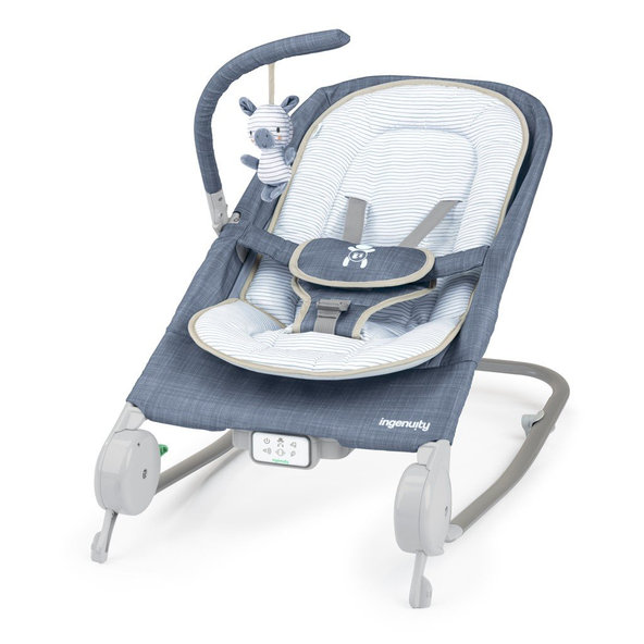 Ingenuity lehátko Happy Belly™ Rock-to-Bounce Chambray 0 m+ do 9 kg