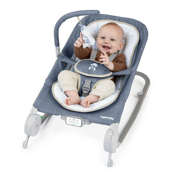 Ingenuity lehátko Happy Belly™ Rock-to-Bounce Chambray 0 m+ do 9 kg