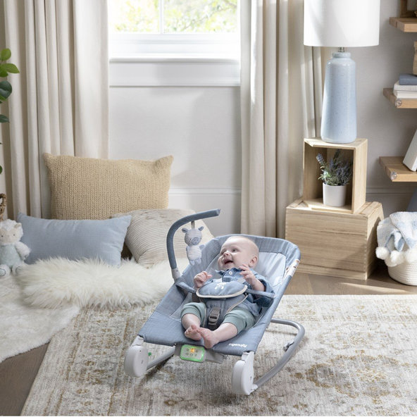 Ingenuity lehátko Happy Belly™ Rock-to-Bounce Chambray 0 m+ do 9 kg