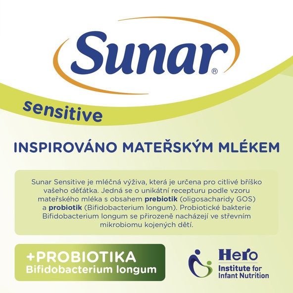 Sunar Sensitive 3 kojenecké mléko 12m+ 500 g