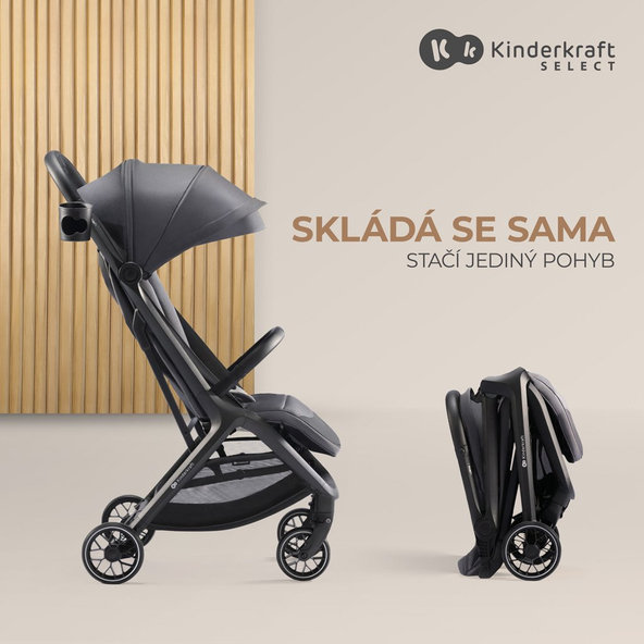 Kinderkraft Select sportovní kočárek Nubi 2 Pink Quartz