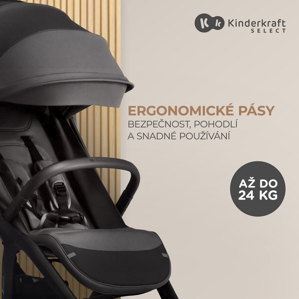 Kinderkraft Select sportovní kočárek Nubi 2 Pink Quartz