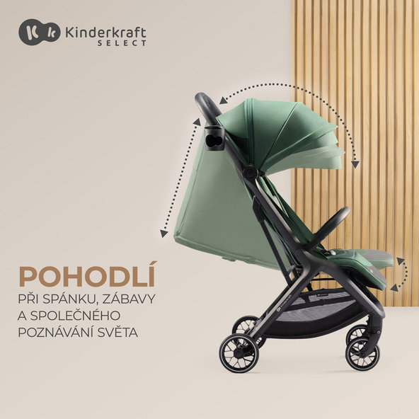 Kinderkraft Select sportovní kočárek Nubi 2 Pink Quartz