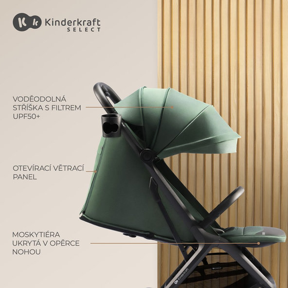 Kinderkraft Select sportovní kočárek Nubi 2 Pink Quartz