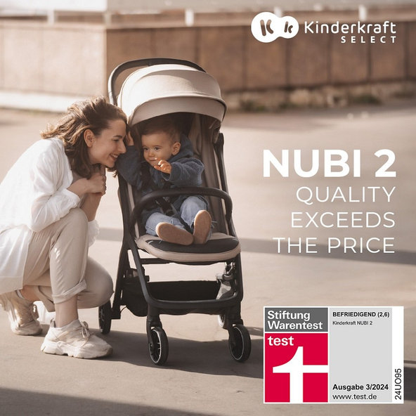 Kinderkraft Select sportovní kočárek Nubi 2 Pink Quartz