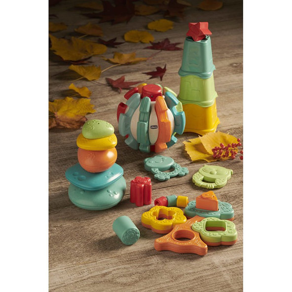 Chicco stohovací pohárky Eco+ barevné 6 m+