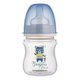 Canpol Babies Bonjour Paris široká kojenecká láhev modrá 120 ml