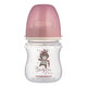 Canpol babies Láhev s širokým hrdlem Bonjour Paris růžová 120 ml