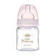 Canpol Babies láhev se širokým hrdlem Royal Baby růžová 120 ml