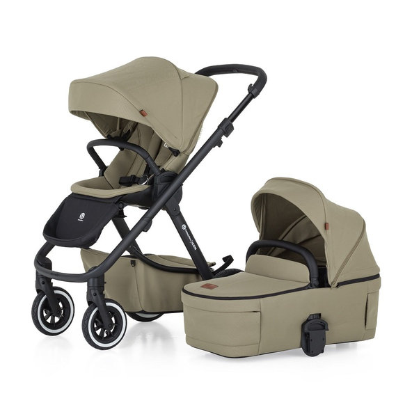PETITE&MARS SET LITE kombinovaný kočárek ICON 2v1 AIR Mossy Green