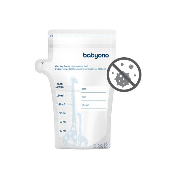 Babyono sáčky na mateřské mléko 180 ml 30 ks