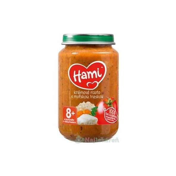 Hami příkrm Krémové rizoto s mořskou treskou 8 m+ 200 g