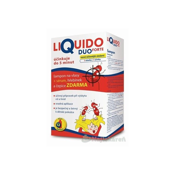 LiQuido DUO Forte šampon a sérum proti vším 200 ml