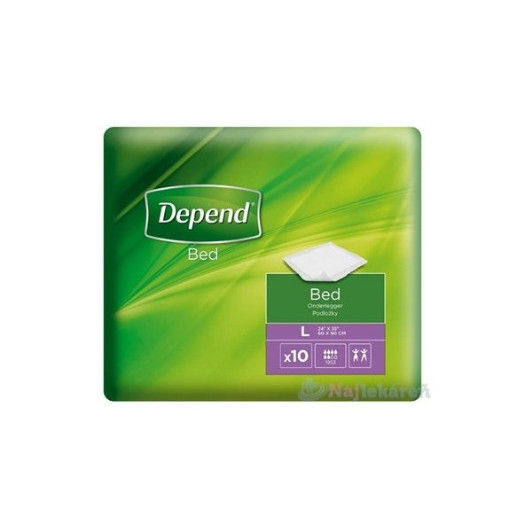DEPEND Bed Absorpční podložky L 60 x 90 cm 10 ks