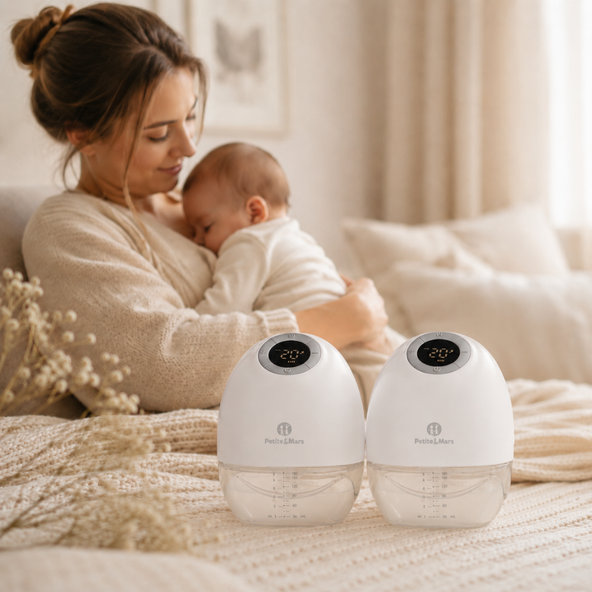 PETITE&MARS Odsávačka mateřského mléka elektrická handsfree Gaia Duo