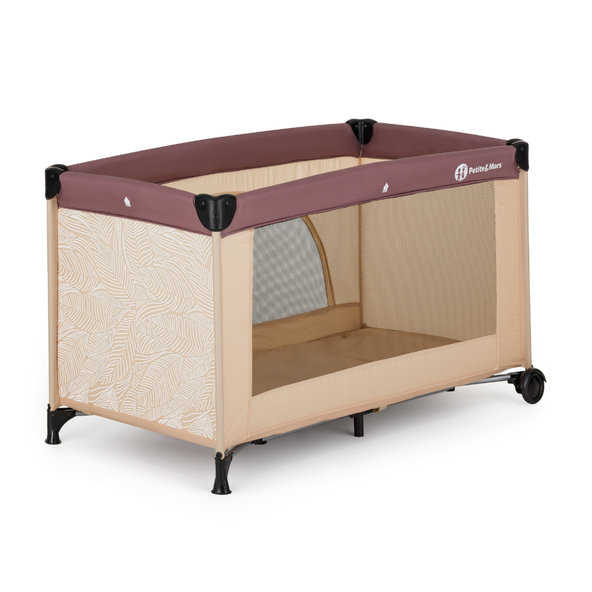 Petite&Mars cestovní postýlka Nyja Urban Jungle Sand