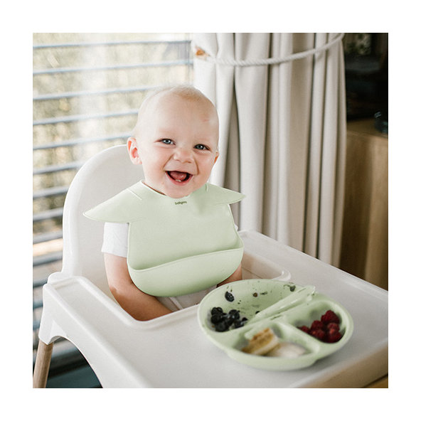 Babyono silikonový bryndák šalvějová