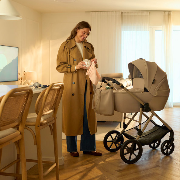Kinderkraft odsávačka mlieka Single Hands-free Mamaflow Gold