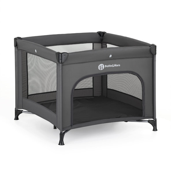 Petite&Mars cestovní ohrádka Nook Urban Charcoal Grey