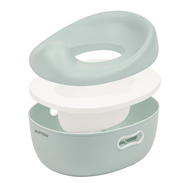 NATTOU Nočník učící 3v1 Potty Sage green
