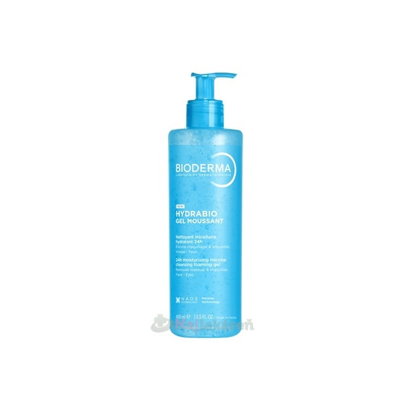 BIODERMA Hydrabio čisticí hydratační pěnivý gel 400 ml