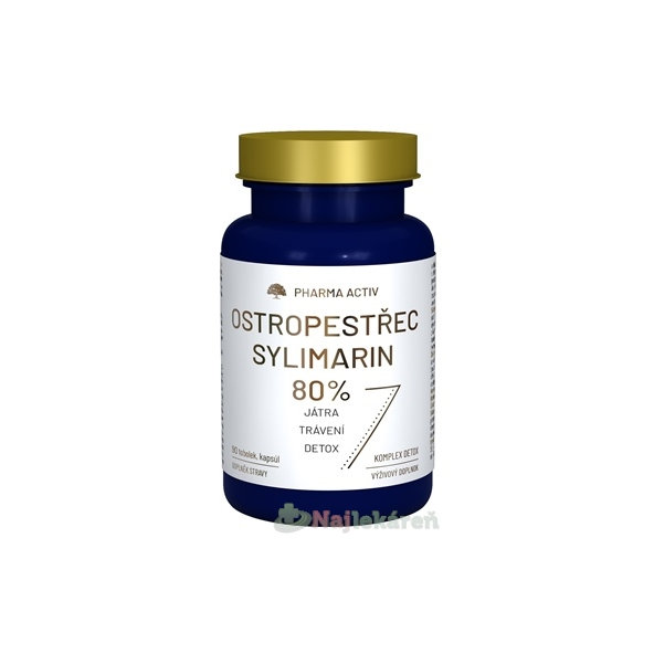 Pharma Activ Ostropestřec Silymarin 80% 90 kapslí