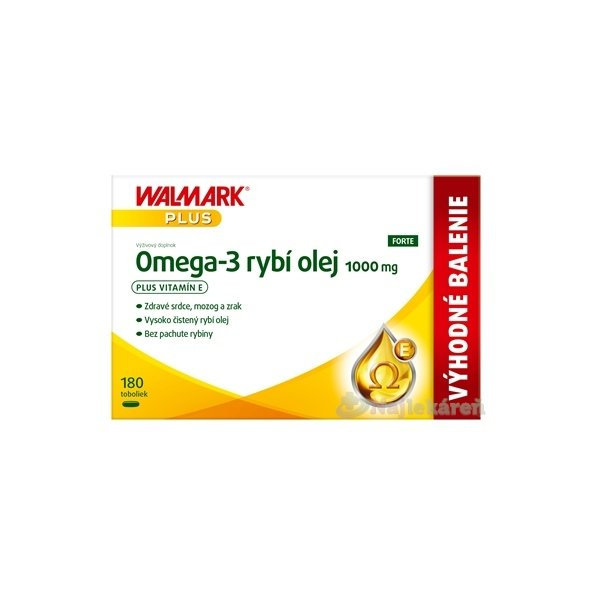 Walmark Omega-3 Rybí olej Forte 180 kapslí