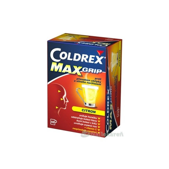 Coldrex MaxGrip Lemon horký nápoj 10 sáčků
