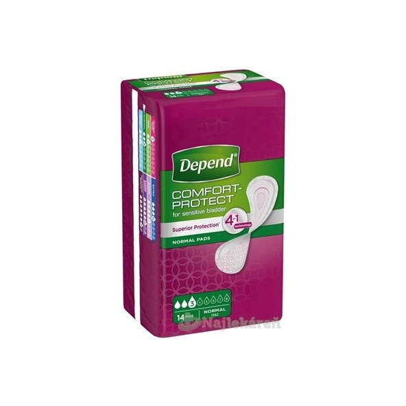 DEPEND Normal Inkontinenční vložky pro ženy savost 250 ml 14 ks