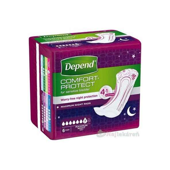 DEPEND Maximum Inkontinenční vložky pro ženy savost 953 ml 6 ks