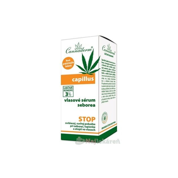 Cannaderm Capillus vlasové sérum seborea 40 ml