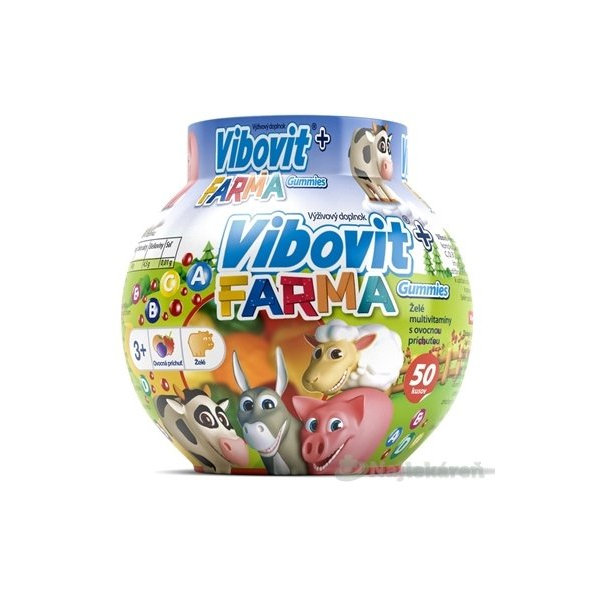 VIBOVIT+ FARMA želé multivitamíny ovocné 200 g