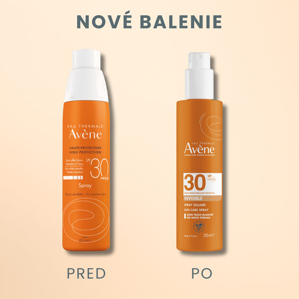 AVENE Sun sprej SPF 30 na obličej a tělo 200 ml