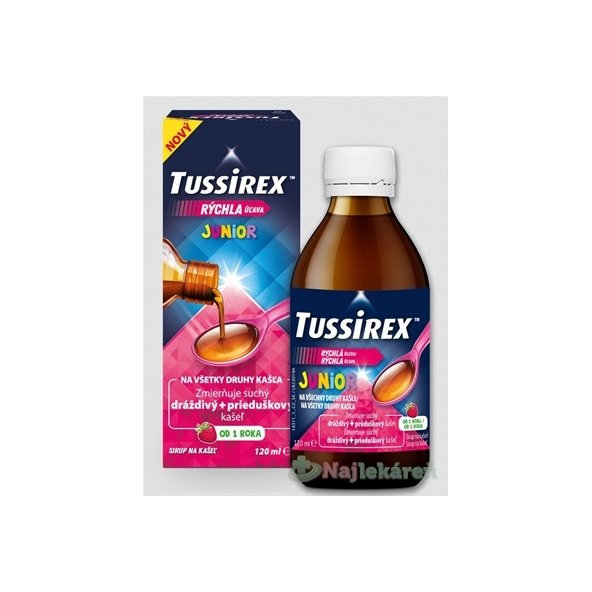 TUSSIREX Junior sirup na kašel 120 ml