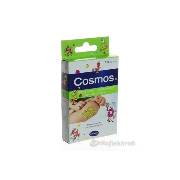 Cosmos dětská náplast na rány 6 × 10 cm 10 ks