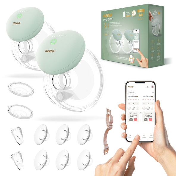 NENO Ovio Twin bezdrátová handsfree odsávačka mléka